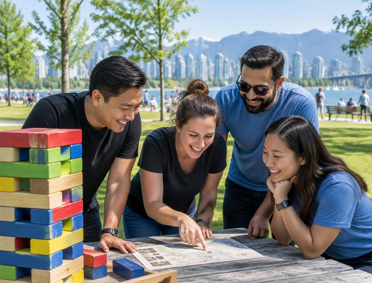 Team Mash players taking on a real-world challenge